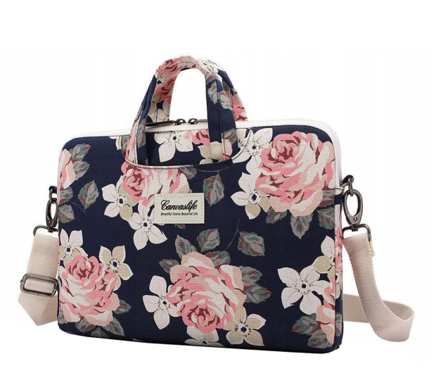 CANVASLIFE 15- 16" BRIEFCASE NAVY ROSE - 1120253 - zdjęcie
